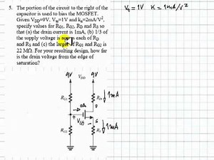 EECE 251 - Tutorial on MOSFETs part four