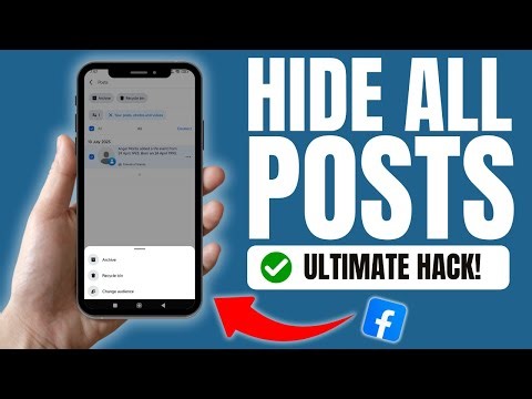 How To Hide All Posts On Facebook At Once - New Update