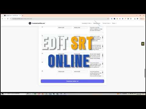 How to Edit SRT Subtitles Online Free (No Software Needed)