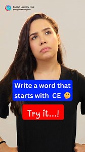 Make a word with CE! 🤔 #English #fblifestyle #viralreels | English Learning Hub