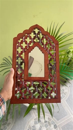 Wait Until You See This Stunning Wooden Mirror Frame! 😍🪵#WoodenMirrorFrame#HandmadeCraft