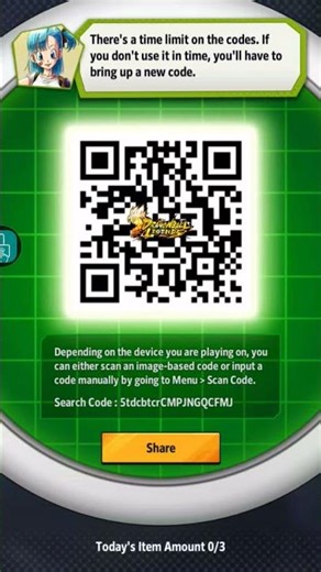 my qr code add me #dblegends #dbl #dragoballlegends