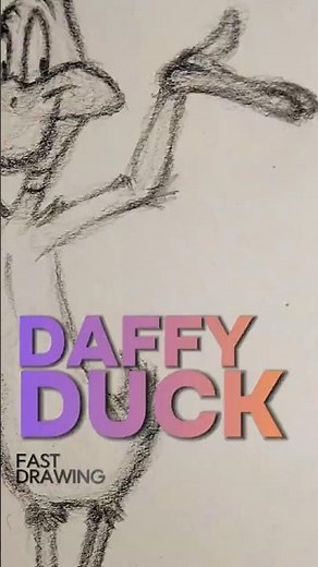 Daffy Duck Timelapse Drawing | Looney Tunes Fanart