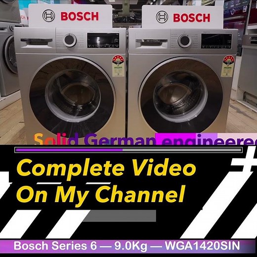 Bosch 9kg Series 6 Washing Machine Review 2026 | Features, Programs & Specs #Shorts #washingmachine