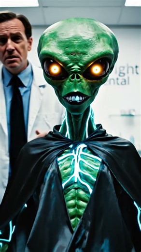 Alien walking and want to repair the tooth