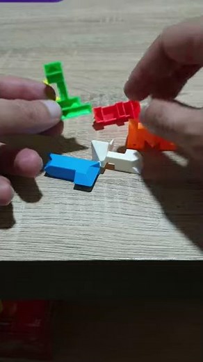 Solving a 6 peice star puzzle fidget