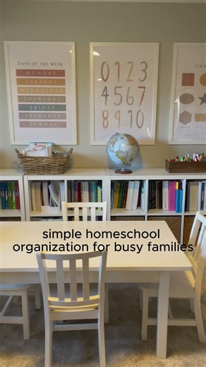 Simple homeschool organization for busy families
