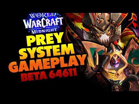 Prey System Gameplay - World of Warcraft: Midnight (Beta 64611)