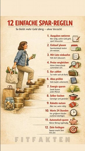 12 einfache Spar-Regeln“ – So behältst du dein Geld im Griff 💸📊