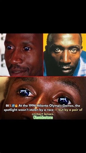 OLAMIDE STONE on Instagram: "During a press conference at the 1996 Summer Olympics, legendary sprinter Linford Christie appeared with his pupils displaying the unmistakable Puma logo. This was no accident. At the time, Reebok was one of the dominant sponsors around the Games, and strict IOC regulations banned the visible display of rival brands within official Olympic spaces. Christie, however, was personally sponsored by Puma — and he found a brilliant loophole. 😎 By wearing custom contact len