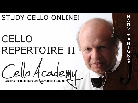 Learning Cello Online | Cello-Repertoire II : Reger's Largo for cello solo on cello and piano