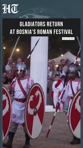 Gladiators Return as Bosnia Village Recreates Ancient Rome at Roman Days Festival | #shorts