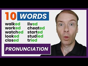 10 ED sound Words | Learn English Pronunciation and do your HOMEWORK