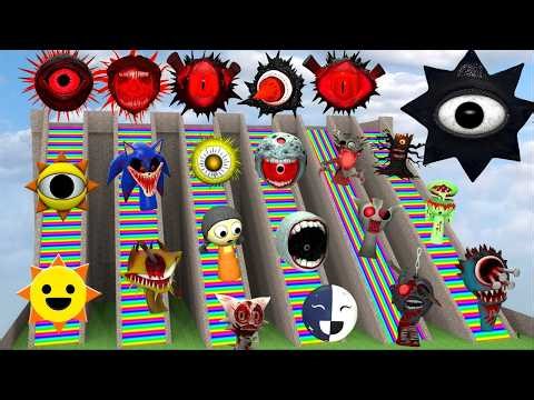 LIMINAL RAMP VS ALL MR SUN MOON TREE FUN COMPUTER ALL PHASE SPRUNKI EVOLUTION SPARTAN KICK in GMod