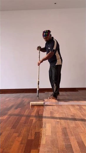 Satisfying Bona Mega Finish Application | Wooden Flooring ASMR #hardwoodflooring#asmr#hardwoodfloors