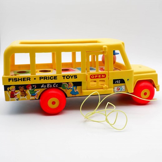 Vtg Fisher Price Little People School Bus #192 1965 Great Condition No People - Etsy