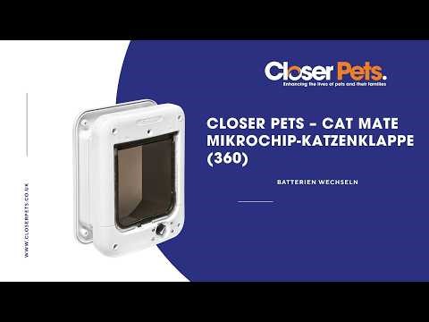 Closer Pets – Cat Mate 360 Mikrochip-Katzenklappe – Batterien wechseln