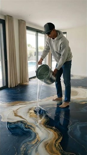 This Epoxy Floor Completely Transforms the Space 😲 (Satisfying Makeover)