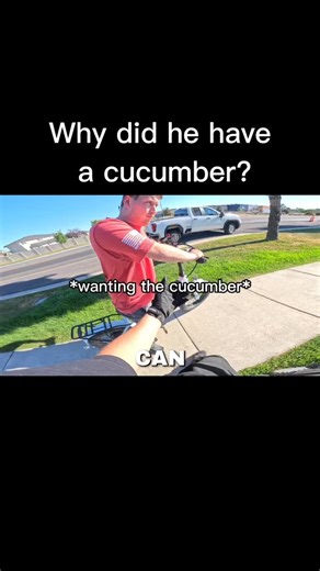 Why did he have a cucumber? #funny #humor #random #dirtbike #motorcycle #reels #cucumber #biker | Speedyrupert