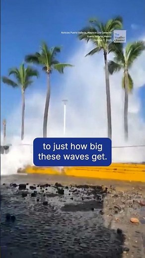 Huge Waves Batter Puerto Vallarta