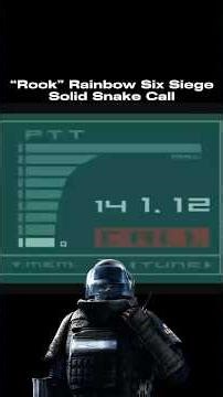 Rainbow Six Siege - Solid Snake “Rook” Codec Call 🔥 PART 4 #rainbowsix #snake #edit #memes #fypシ