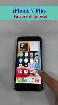 iPhone 7 Plus: How to factory reset an iPhone 7 Plus. #iphone, #iphone7plus