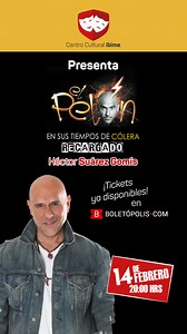 🎭✨ De la voz del gran Héctor Suárez, llega al Centro Cultural IBIME la puesta en escena “El Pelón en Tiempos de Cólera”, una obra llena de sátira, inteligencia y risas que retrata con agudeza nuestra realidad. Un espectáculo que mezcla crítica social, comicidad y reflexión, ideal para quienes disfrutan del buen teatro con mensaje. 🎟️ No te quedes fuera de esta experiencia imperdible https://boletopolis.com/es/evento/38431 Ven, ríe y reflexiona con nosotros en el Centro Cultural IBIME. #centroc