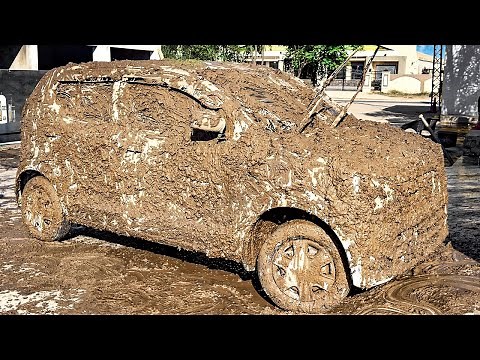 How to Clean the World’s Dirtiest Car? ? 🌍🧽🚗✨