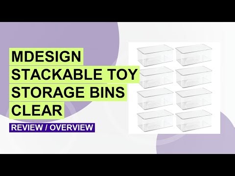 mDesign Stackable Toy Storage Bin Review – Perfect for Organizing Kids’ Rooms!