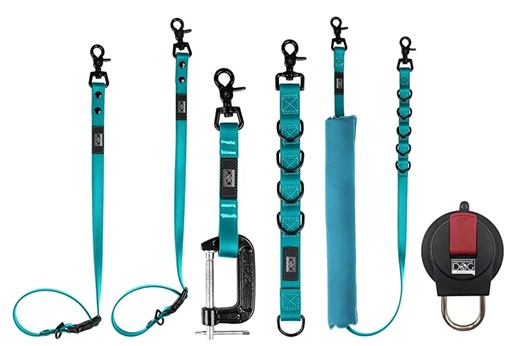 Prestige Elite - Set of 6 - Groomers Helper, Grooming Loops for Dogs Groomers - Adjustable Biothane Dog Groomi