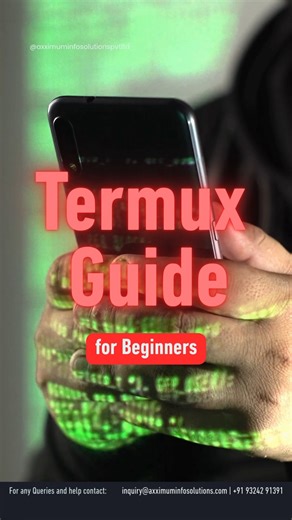 Learn Termux Step by Step 📱💻 Perfect guide for beginners to start Termux with basic commands and tools. Save this post 🔖 & follow Axximum Infosolutions for daily tech learning. 💬 Comment what topic you want next – We’ll make a post and tag you! #Termux #TermuxGuide #TermuxCommands #EthicalHacking #CyberSecurity #LinuxBasics #AndroidHacking #TechLearning #ProgrammingLife #PythonLearning #BeginnerGuide #AxximumInfosolutions #TechReels #LearnTech | Axximum Infosolutions PVT LTD