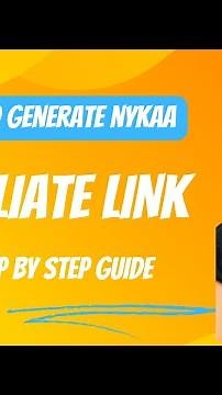 How to Generate Nykaa Affiliate Link 2024 | step by step