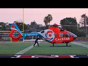Cliff Rescue - CalStar 2 Air Ambulance Helicopter Landing & Takeoff!
