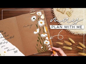 May 2021 Bullet Journal Set Up | Daisy Theme BuJo Plan With Me