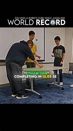 Solving a Rubik’s Cube While Juggling Guinness World Record #rubikscube #shorts | Cube Maker