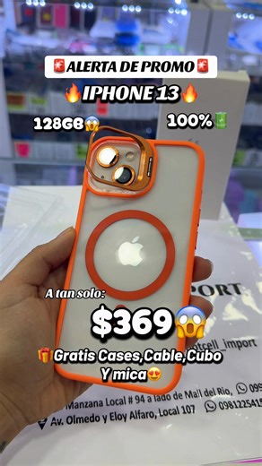 Estamos ubicados: 📍(NORTE) CENTRO COMERCIAL LA GRAN MANZANA LOCAL 94 Alado del Mall del Río 📍(CENTRO BAHÍA) olmedo y Eloy Alfaro local 107 alado del Antiguo banco de Pichincha @footcell_import más información al 📲0995818319 ✅ 📲0990477002✅ 📲0981225418✅ Guayaquil -Ecuador #iphone #openbox #oferta #iphone13 #regalos