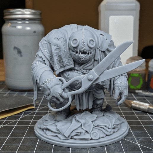 Patchwork Juggernaut - Ragdoll Golem | 50mm Construire avec des ciseaux géants