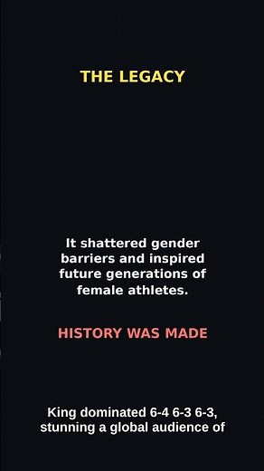 King vs Riggs: The Match That Changed Tennis! #Shorts