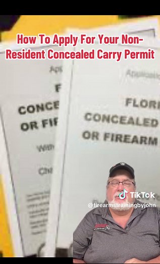 What Are The Steps You Need To Do To Apply For Non Resident Florida Concealed Carry Permit? #floridanonresidentccw #firearmstrainingbyjohngjohnson #johnthefirearmsinstuctor