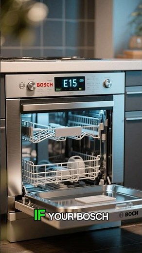 Bosch Dishwasher E15 Error Code (Quick Fix)