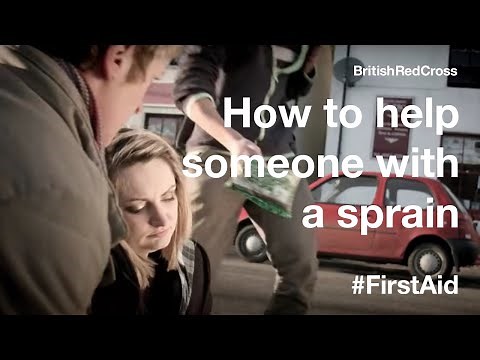 Helping someone who has strains and sprains #FirstAid #PowerOfKindness
