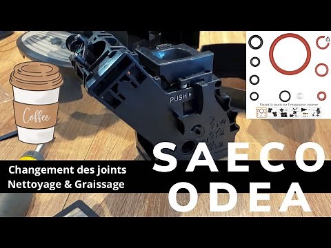 Saeco Odea : maintenance groupe brew unit - joints et nettoyage