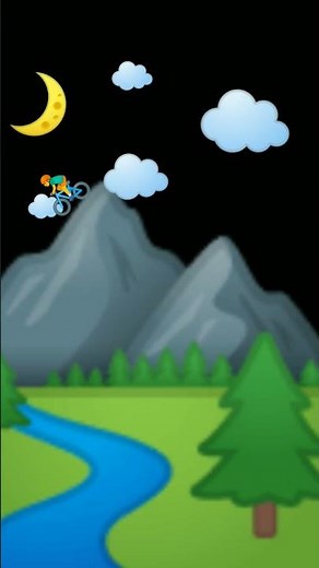 Montanha do Alasca de Bicicleta - ArtEmoji #shorts