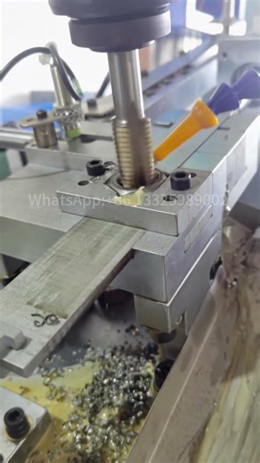 Automatic drilling and tapping machine. # Automatic#machine#tapping#chamfering