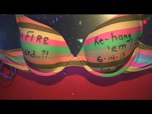 Bra hanging party