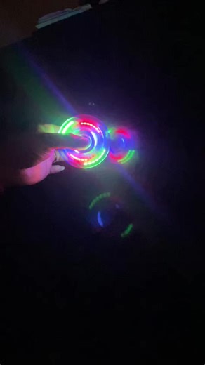 Glow in the Dark LED Rainbow Fidget Spinner