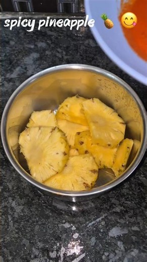 Spicy Pineapple 🍍🌶️ | Must Try This Viral Recipe! 🤤 #Shorts