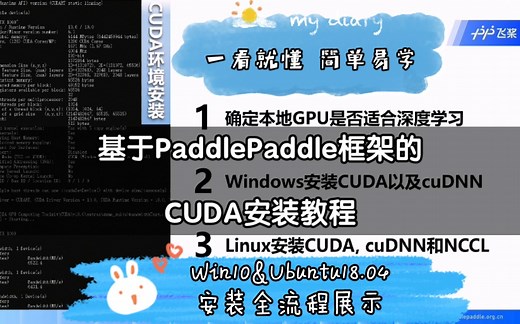 【CUDA环境安装】基于PaddlePaddle框架的CUDA环境安装教程（包含Windows&Linux环境）