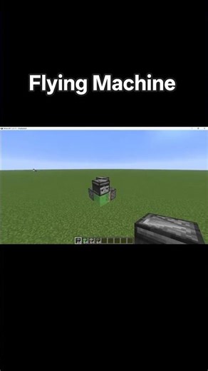 Simplest Flying Machine in Minecraft 🚀 #shorts