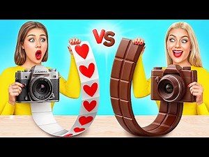 Real Food vs Chocolate Food Challenge | Edible Battle by Choco DO